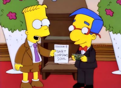 A Young Man Sells His 'soul' As An NFT, A La Bart Simpson - Bullfrag